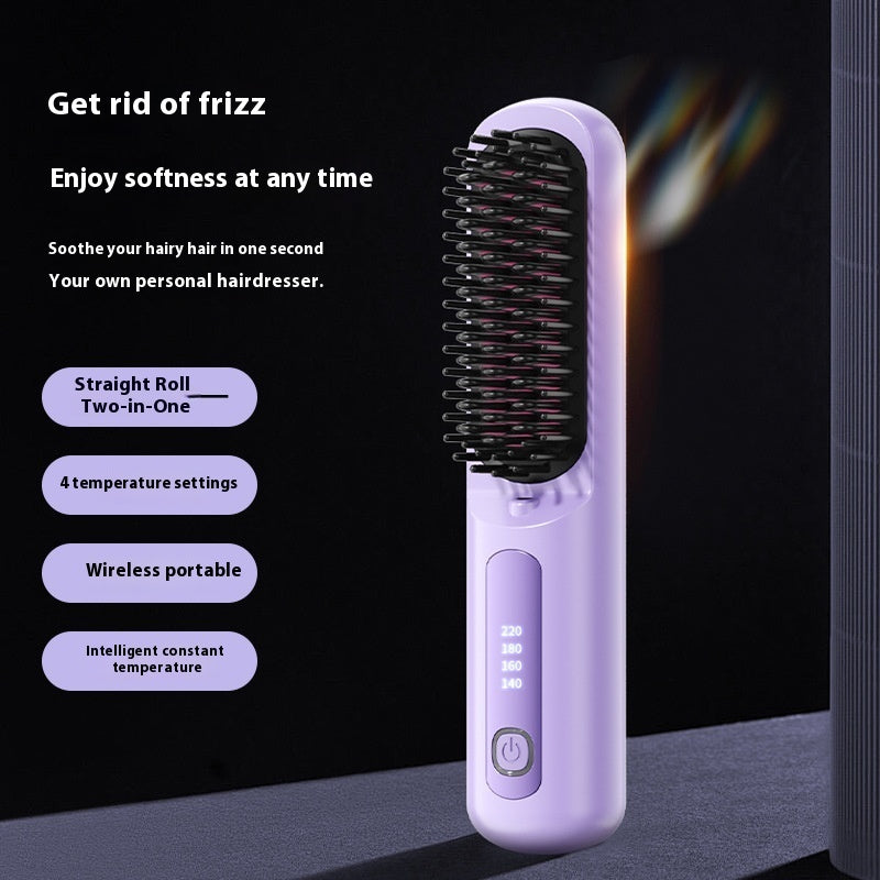 Wireless Anion Does Not Hurt Hair Portable Straight Comb