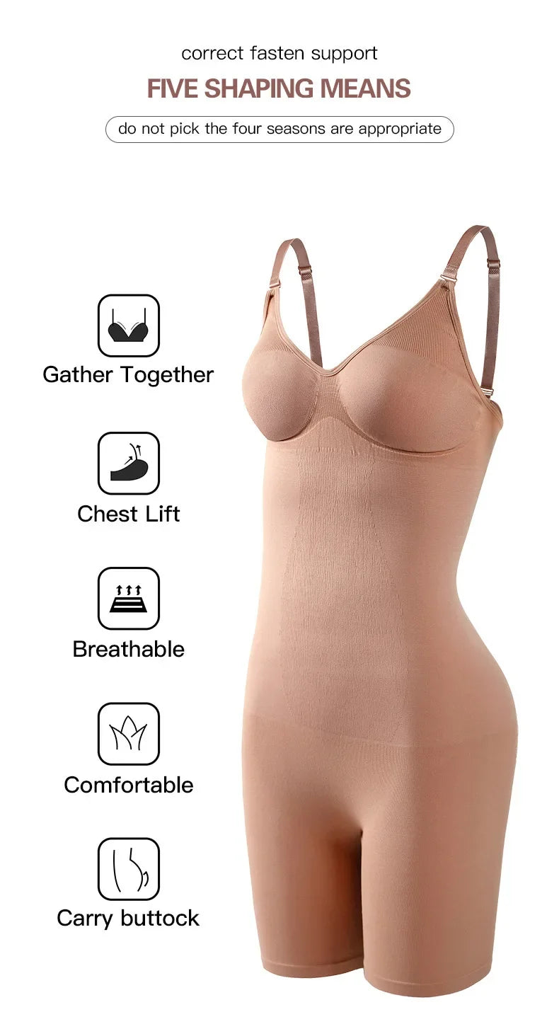 Bodysuit Shapewear Women Full Body Shaper Tummy Control Slimming Sheath Butt Lifter Push Up Thigh Slimmer Abdomen Shapers Corset