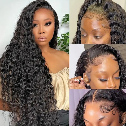 Fashion Front Lace Wigs With Small Curly Hair African Natural &amp; Fluffy Chemical Fiber