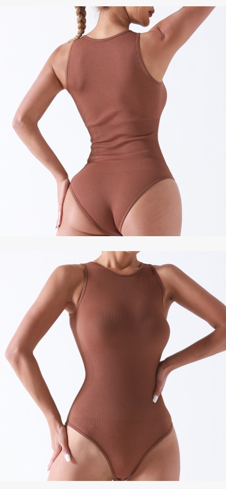 Seamless Body Shaping Yoga Sleeveless Leotard
