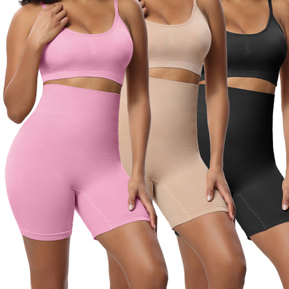 Women's Fashion Solid Color Belly Contracting And Hip Lifting Pants 