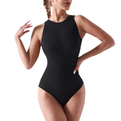 Seamless Body Shaping Yoga Sleeveless Leotard