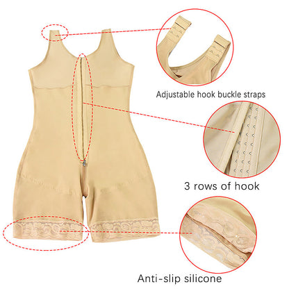 Vest Women's Bodysuit One Piece Zipper