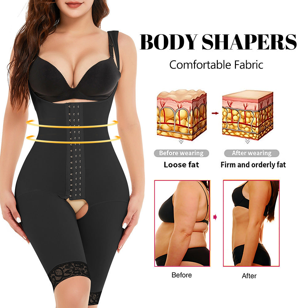 Plus Size Women's Breasted Open Crotch One-piece Corset