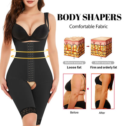 Plus Size Women's Breasted Open Crotch One-piece Corset