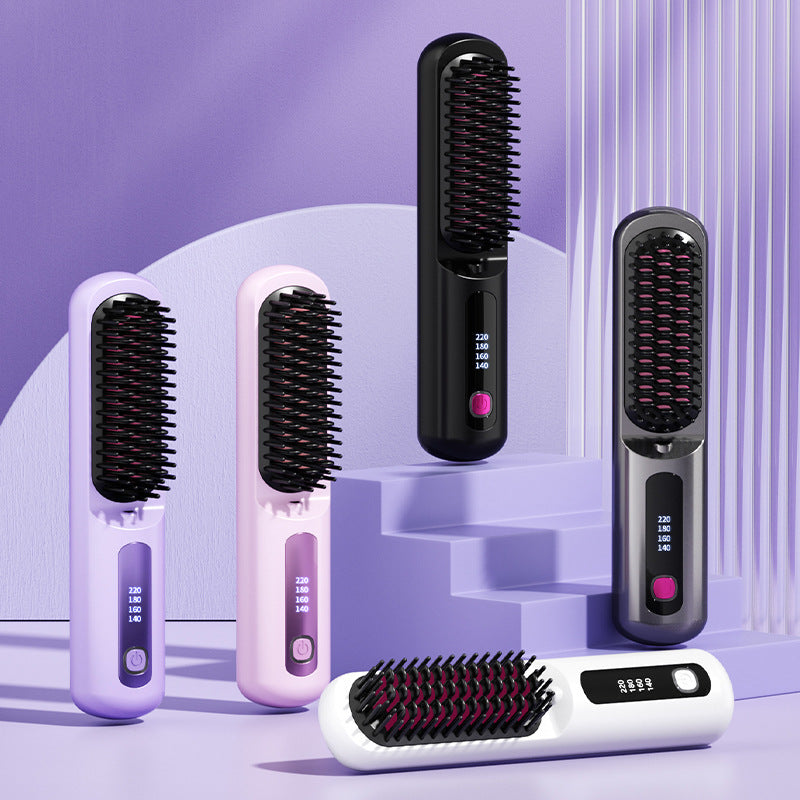 Wireless Anion Does Not Hurt Hair Portable Straight Comb