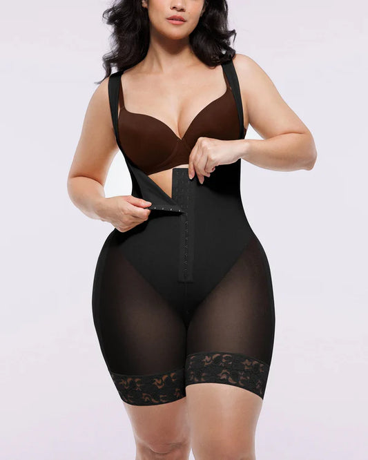 Double-Layer Spandex for Faja Full Body Shapewear Adjustable Compression Garment for Stage 2 Recovery Breathable Post Surgery