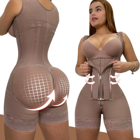 Plus Size Faja Colombiana Shapewear Women Tummy Control Butt Lifter Faja Bbl Stage 1 2 Compression Post Surgery Shapewear