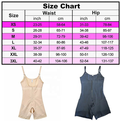 Top Quality Full Body Shapewear Open Bust Stage 2 Girdles High Compression Garment Butt Lifter Shapers Post Surgical Body Shaper