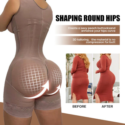 Plus Size Faja Colombiana Shapewear Women Tummy Control Butt Lifter Faja Bbl Stage 1 2 Compression Post Surgery Shapewear