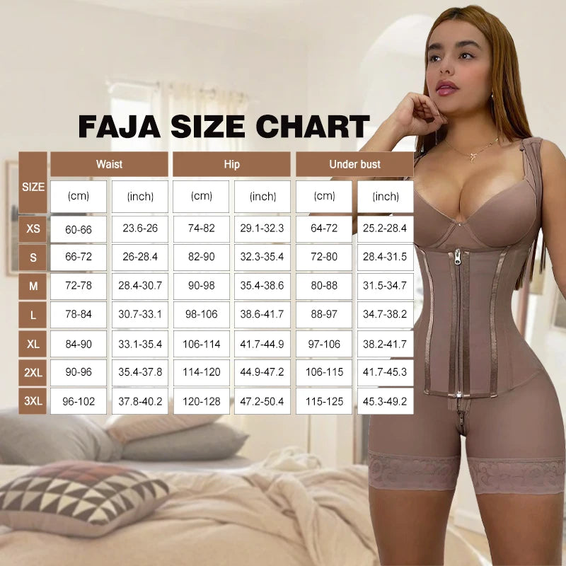 Plus Size Faja Colombiana Shapewear Women Tummy Control Butt Lifter Faja Bbl Stage 1 2 Compression Post Surgery Shapewear