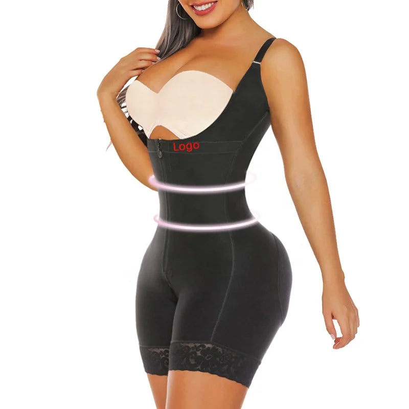 Top Quality Full Body Shapewear Open Bust Stage 2 Girdles High Compression Garment Butt Lifter Shapers Post Surgical Body Shaper