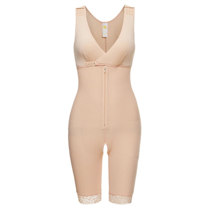 Zip Waist Lace Slimming Shaper Corset Control Shapewear Butt Lifter Strap Body Shaper Underwear Bodysuit Women Plus Size S-6xl
