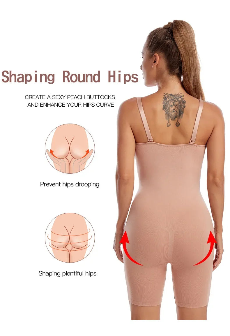 Bodysuit Shapewear Women Full Body Shaper Tummy Control Slimming Sheath Butt Lifter Push Up Thigh Slimmer Abdomen Shapers Corset
