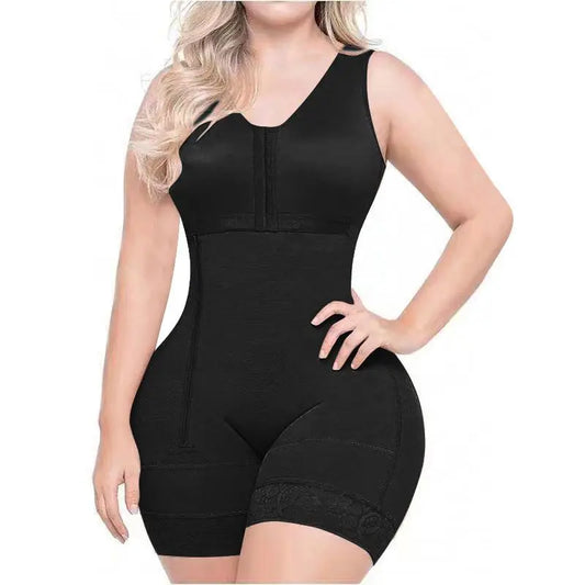 Post Surgery Shapewear High Compression Short Girdle with Brooches Bust for Daily and Post-Surgical Slimming Fajas Colombianas