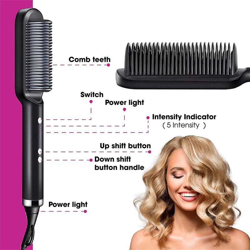 Shapevora™ 2-in-1 Hair Straightener &amp; Curler – Fast, Frizz-Free Styling