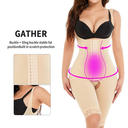Plus Size Women's Breasted Open Crotch One-piece Corset