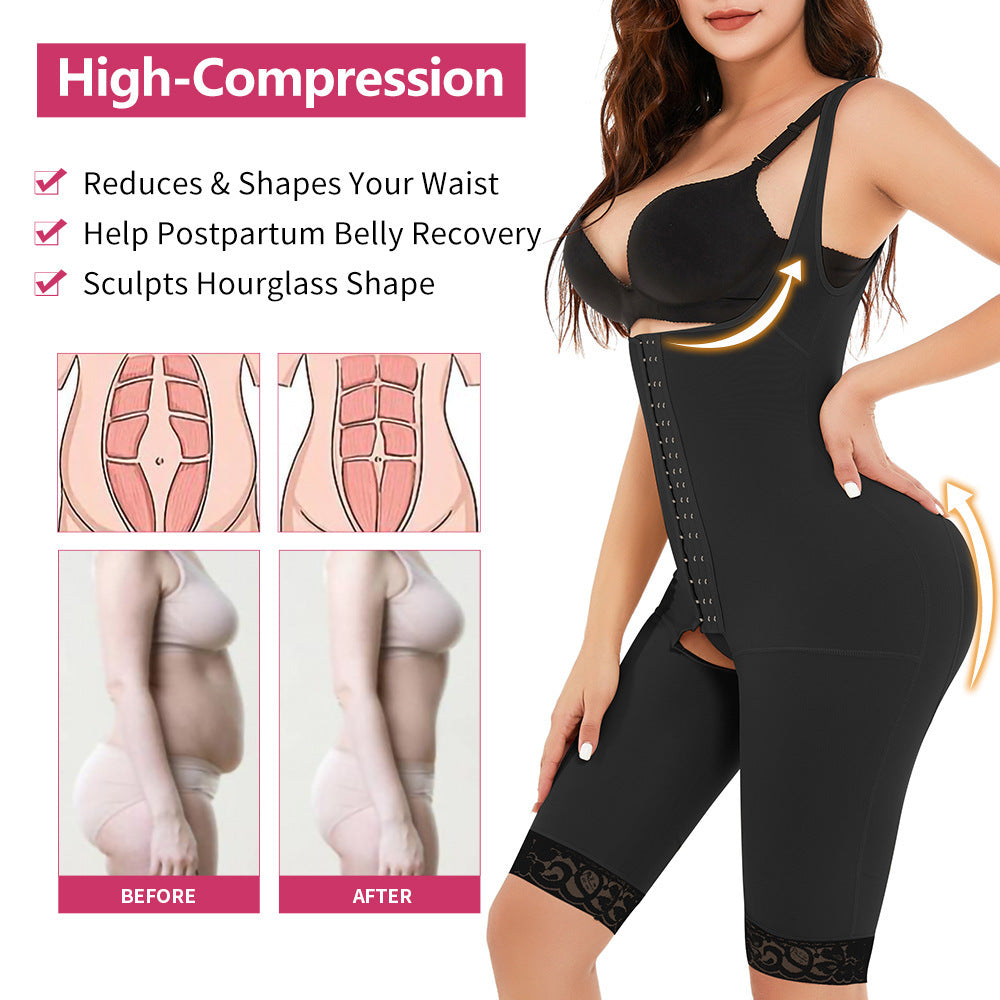 Plus Size Women's Breasted Open Crotch One-piece Corset